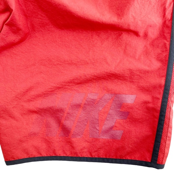 Nike Men’s Oversized Swim Trunks Bathing Suit Red - Picture 11 of 12